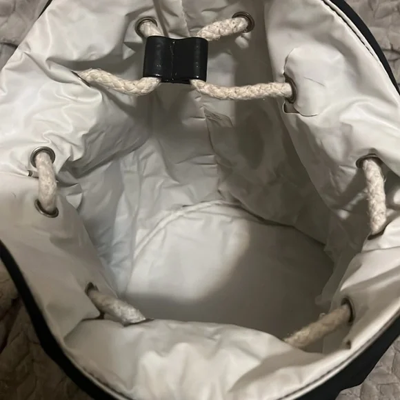 CHANEL Black White Vinyl Small La Pausa Backpack - Picture 6 of 7